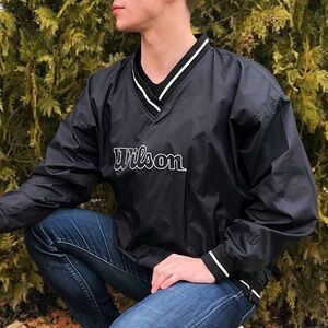 Wilson Black windbreaker Jacket